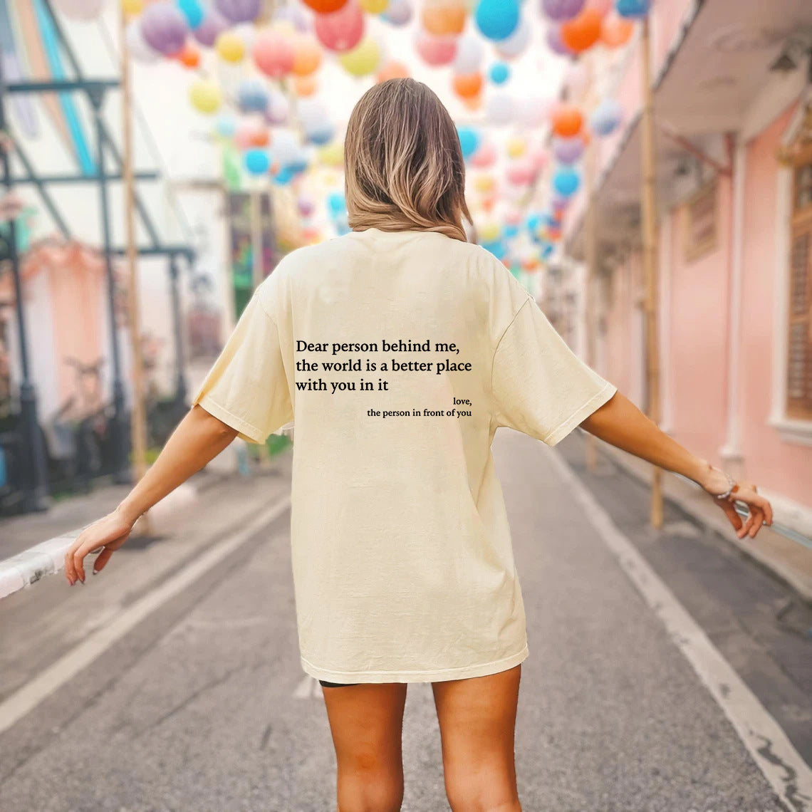 Fashion Womens T-Shirt Round Neck Short Sleeve Slogan Tee Top